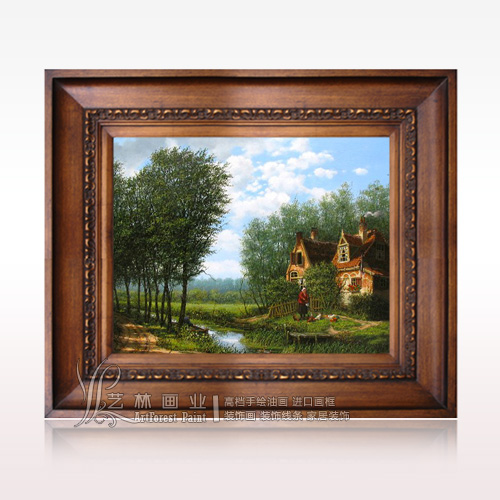欧式古典风景油画|美式乡村风景油画|山水风景油画定制
