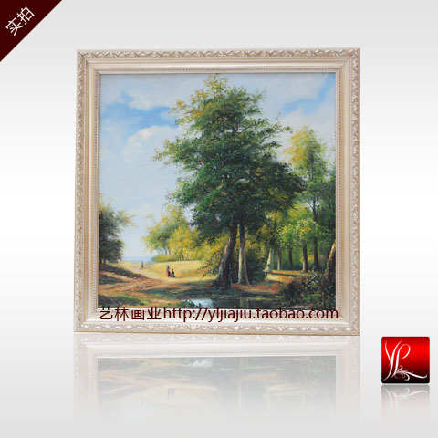作品名称：温州画廊|温州油画|欧式古典风景油画|美式乡村风景油画|山水风景油画定制