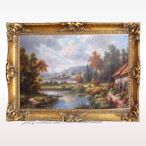 欧式古典风景油画|美式乡村风景油画|山水风景油画定制