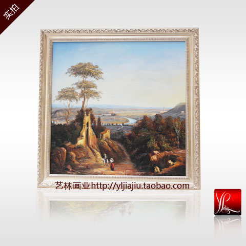 商品名称：温州画廊|温州油画|欧式古典风景|美式乡村风景油画定制|山水风景油画|树林风景油画|